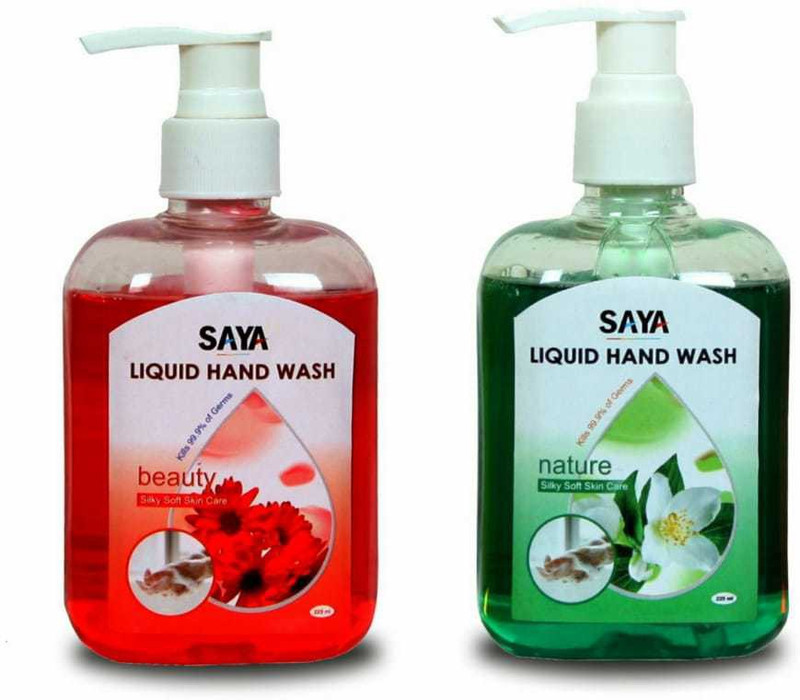 saya Liquid Hand wash with Beauty (225 ML) and Nature Fragrance (225 ML) Bottle(2 x 225 ml)
