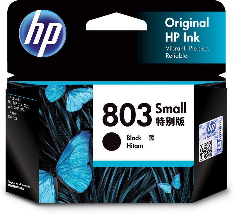 HP 803 Small Black Ink Cartridge