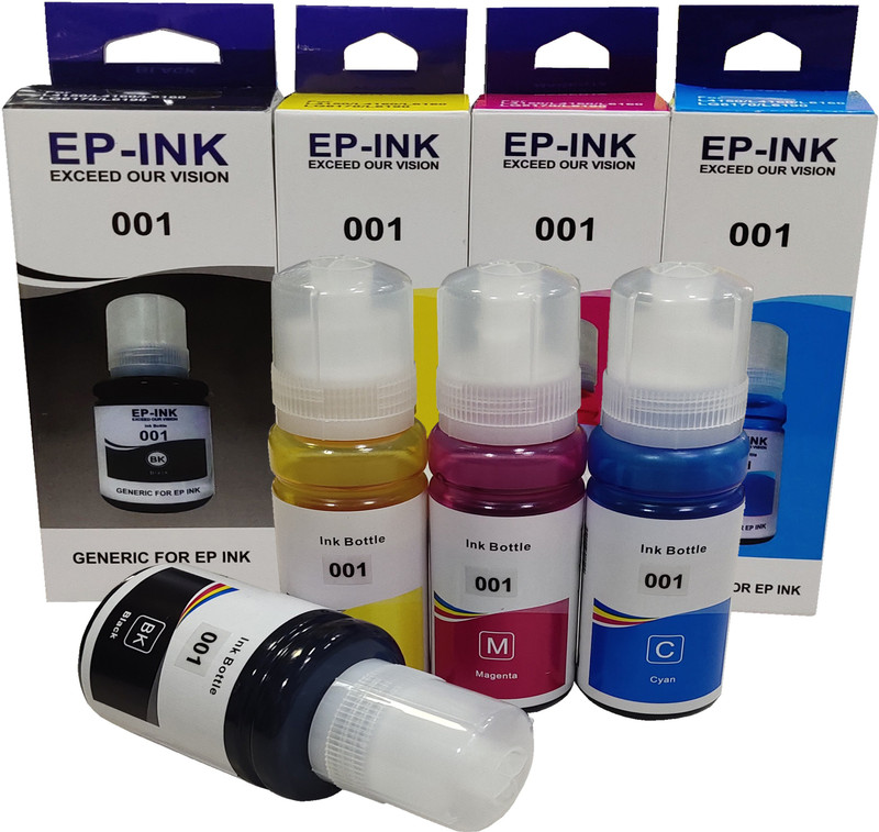 uv infotech 001 COMPATIBLE for EP L4150 L4160 L6160 L6170 L6190 Ink Tank Printer ( BK 127ML & CMY 70ML Ink) Multi Color Ink Bottle(Black, Magenta, Yellow, Cyan)