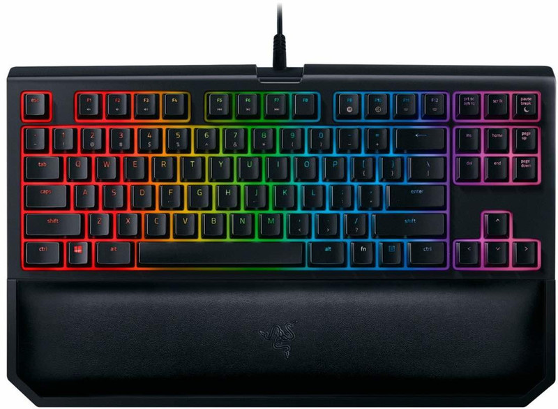 Razer BlackWidow Tournament Ed Chroma V2 Mechanical - Orange Switch Wired USB Gaming Keyboard(Black)