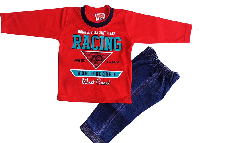 fashion pari Boys Casual T-shirt Jeans(Light Blue)