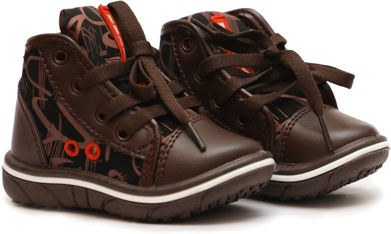 continue star Boys & Girls Lace Casual Boots(Brown)