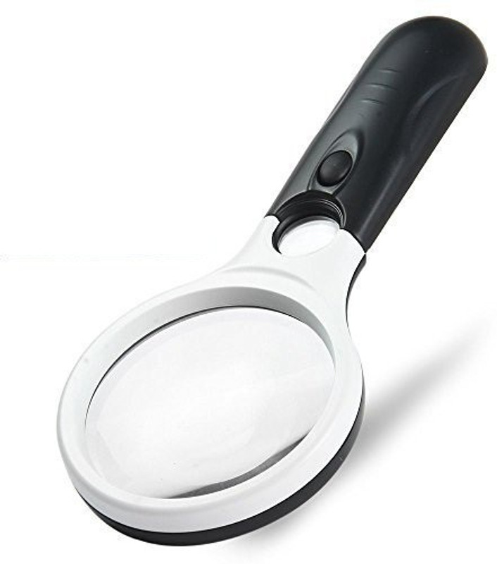 acbp Magnifier Glass for Reading Magnifier Glass Lens 3.2 Jewelry Loupe Magnifier, books, newspapers, magazines, maps reading(White, Black)