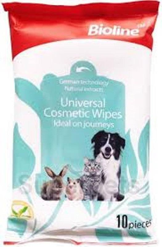 bioline PS-LP-412 Pet Ear Eye Wipes(Pack of 10)