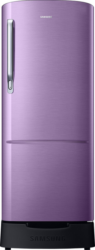 Samsung 202 L Direct Cool Single Door 4 Star Refrigerator with Base Drawer(Luxe purple, RR22R383YRU)