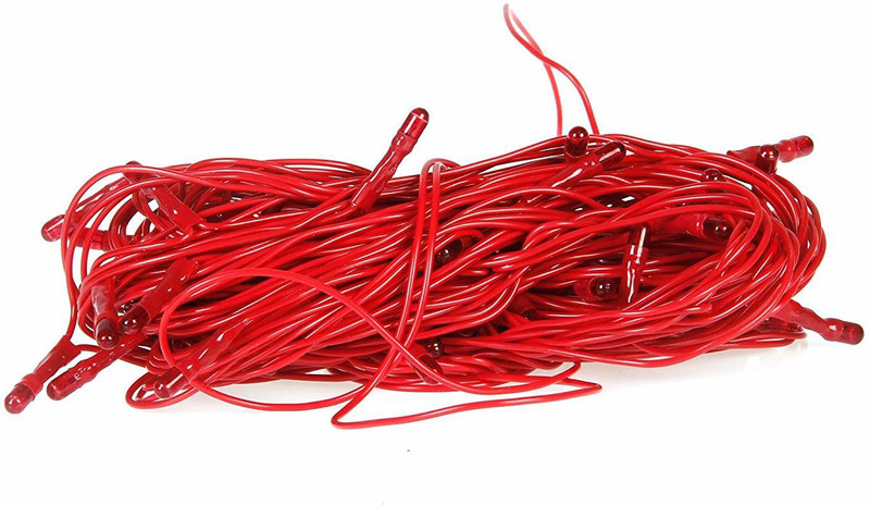 black paper 460 inch Red Rice Lights(Pack of 1)