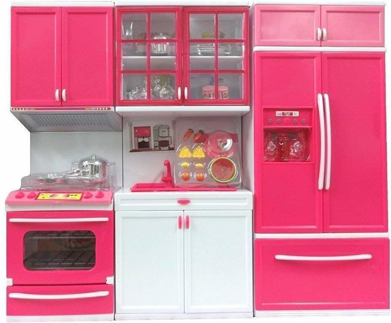 keshvi enterprise Keshvi Battery Operated Modern Kitchen Toy Play Set