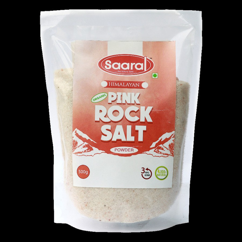saaral Himalayan Pink Rock Salt Powder Rock Salt(500 g)