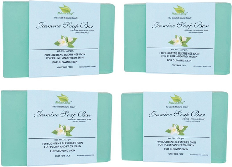 nature leaf Handmade organic Jasmine Soap(4 x 25 g)