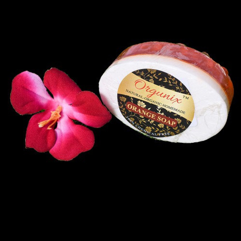 orgunix ORANGE MASSAGING BAR SOAP(150 g)