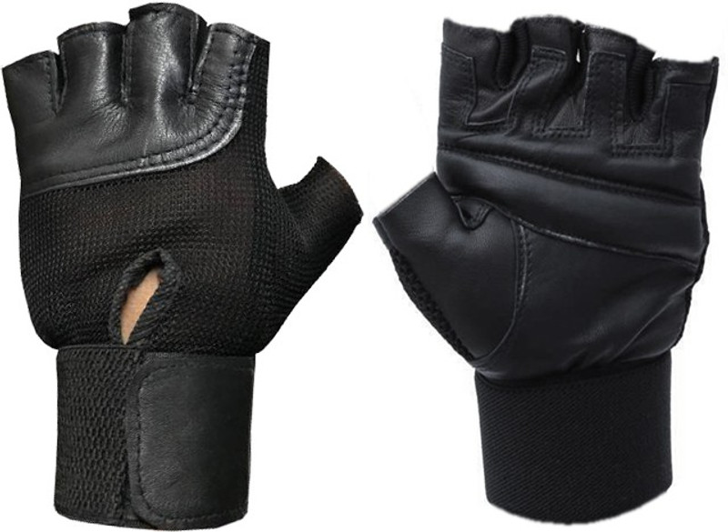JMO27Deals Gym, Sports, Fitness, Training Gloves Gym & Fitness Gloves(Black)