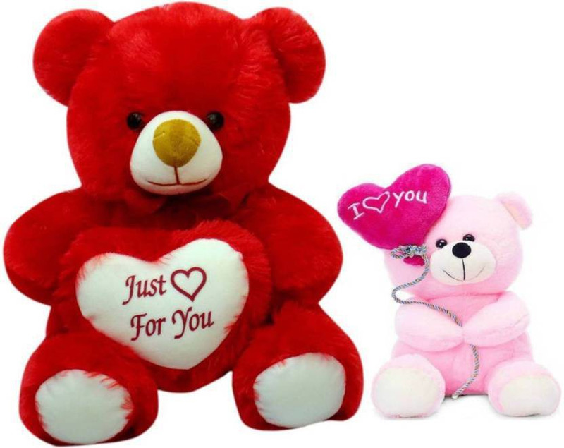 looks9 COMBO 2 FEET RED TEDDY BEAR  - 61.00001 cm(Red)