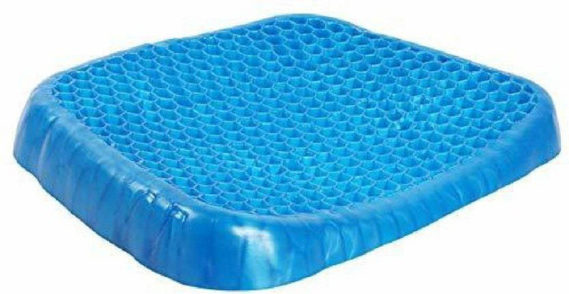 shoppzone Non-Slip Breathable Soft Pad Sitter for Wheelchair Car Office Chair (Blue) Back Support(Blue)