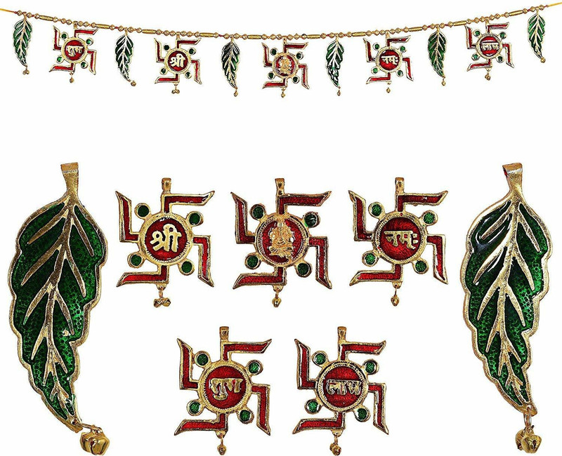 rci handicrafts Metal Door Hangings Bandarwal Toran for Main Door Decor(8 cm X cm 131, Multicolor)