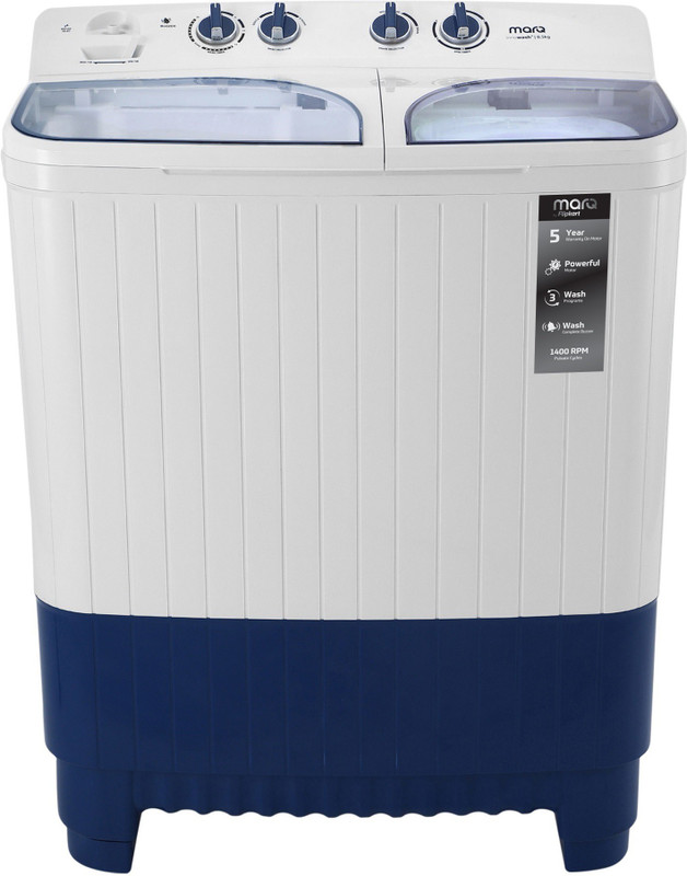 MarQ by Flipkart 8.5 kg Semi Automatic Top Load Blue(MQSAHB85)