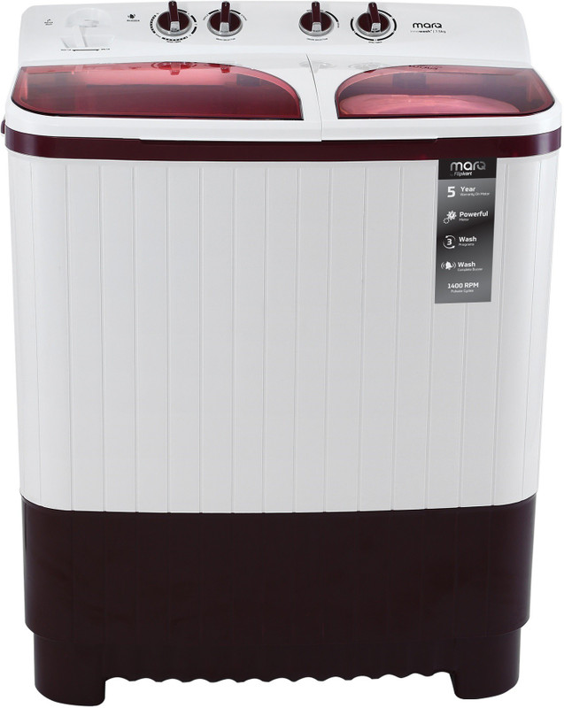 MarQ by Flipkart 7.5 kg Semi Automatic Top Load Maroon(MQSAHM75)