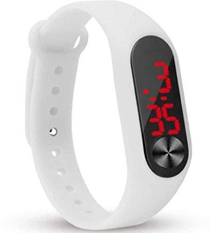 morton davies M2 LED white Band Pro Series Touch Enable LED Bracelet Digital Watch  - For Boys & Girls