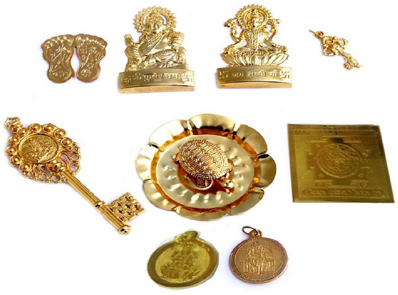 divyacorporation Sri Dhan Laxmi- Kuber Bhandari Yantra- Generate A Source Of Income For You Brass Yantra(Pack of 1)