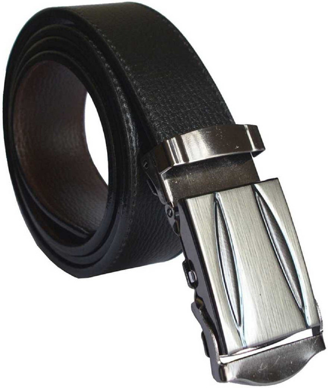 amazeexpress Boys Black Artificial Leather Belt