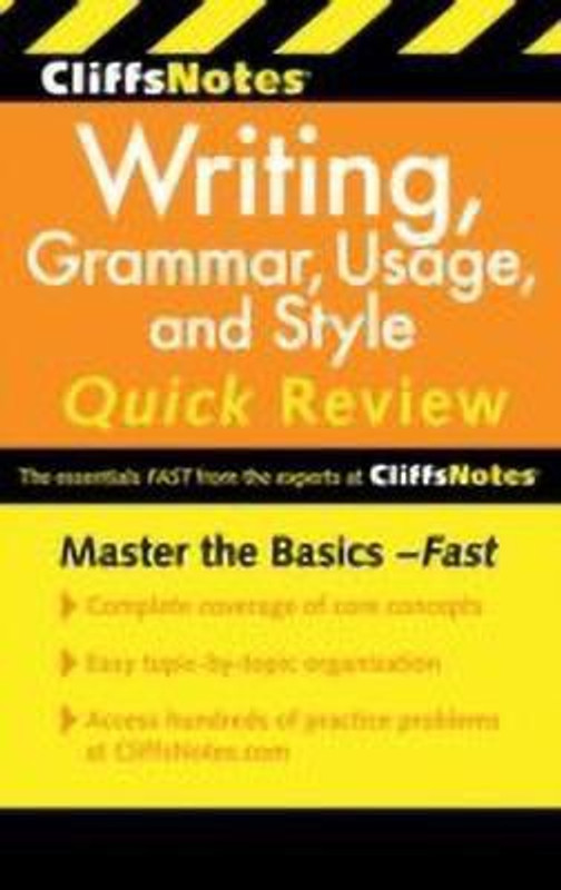 CliffsNotes Writing: Grammar, Usage, and Style Quick Review: 3rd Edition(English, Paperback, Eggenschwiler Jean)