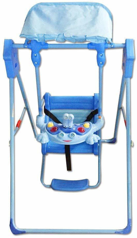 vepson Kids Plastic Framed Swings with Roof Canopy Tent Swings(Blue)