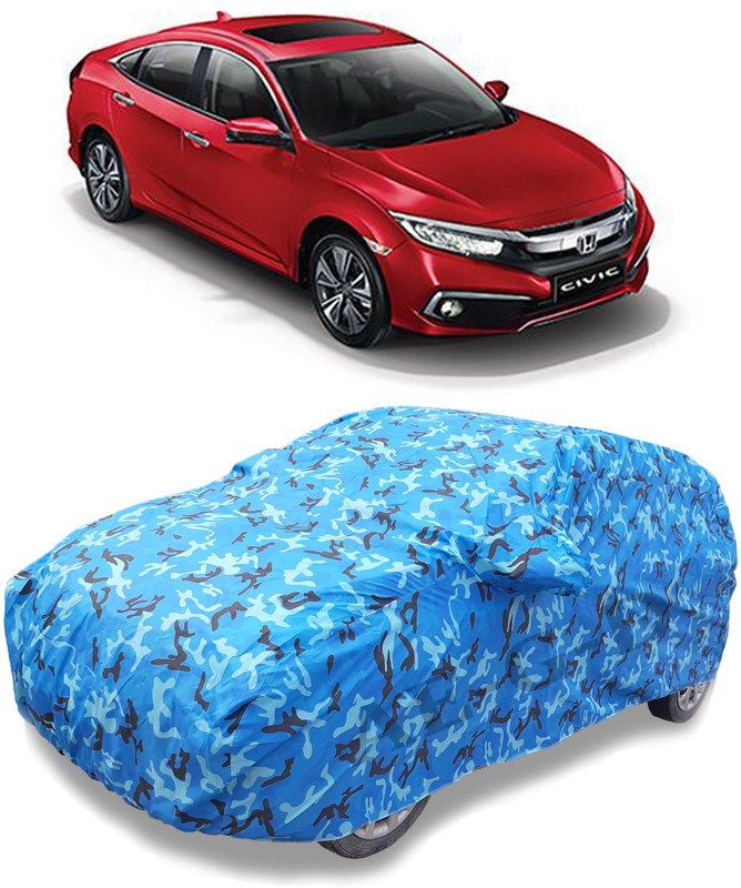 sa group Car Cover For Honda Civic (With Mirror Pockets)(Multicolor)
