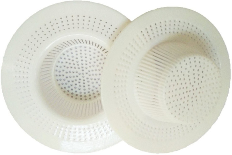 Matiman Kitchen Sink Strainer Jali Waste Filter Cup Pack of 2 Strainer(White Pack of 2)