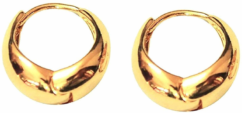Buy athizay Mens earrings Pack of one pair Hoop earrings in Gold