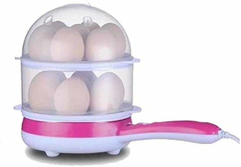 Flokestone 2 In 1 Double Layer Electric Non Stick Mini Egg Frying Pan Boiler 1421 Egg Cooker EGG BOILER SK33 Egg Cooker (Multicolor, 14 Eggs) Egg Cooker(14 Eggs)
