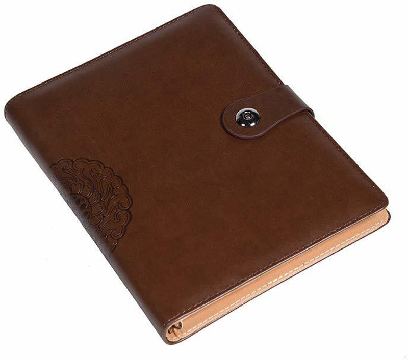 divinz Leather Padfolio(Set Of 1, Brown)