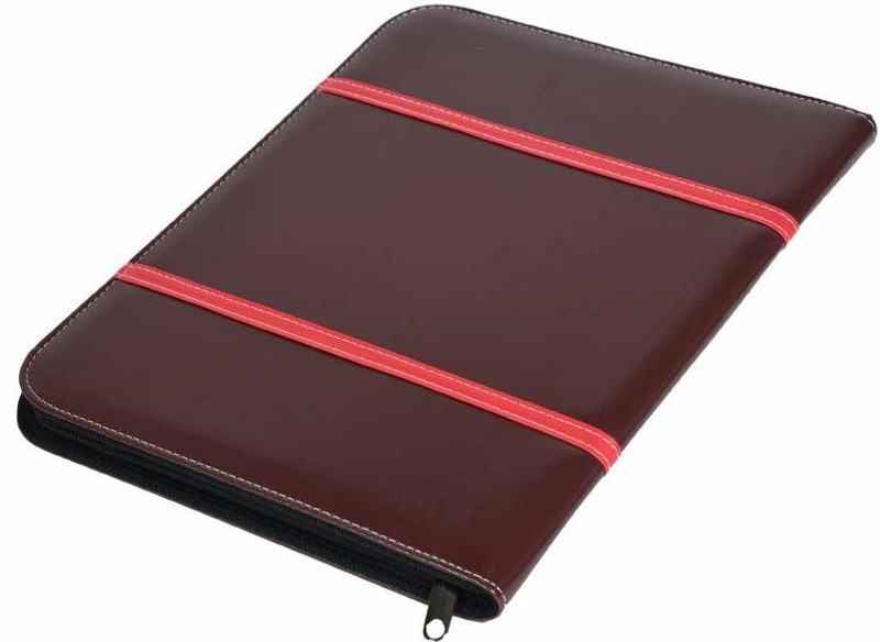 divinz PU Leather Padfolio(Set Of 1, Brown)