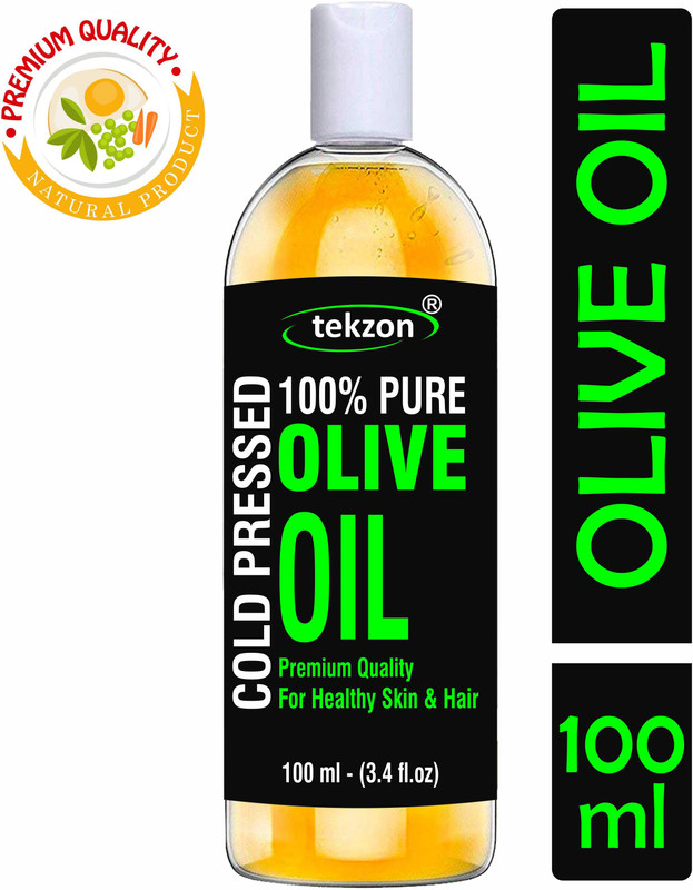 tekzon Cold Pressed Olive Oil - 100% Pure & Natural Hair Oil(100 ml)