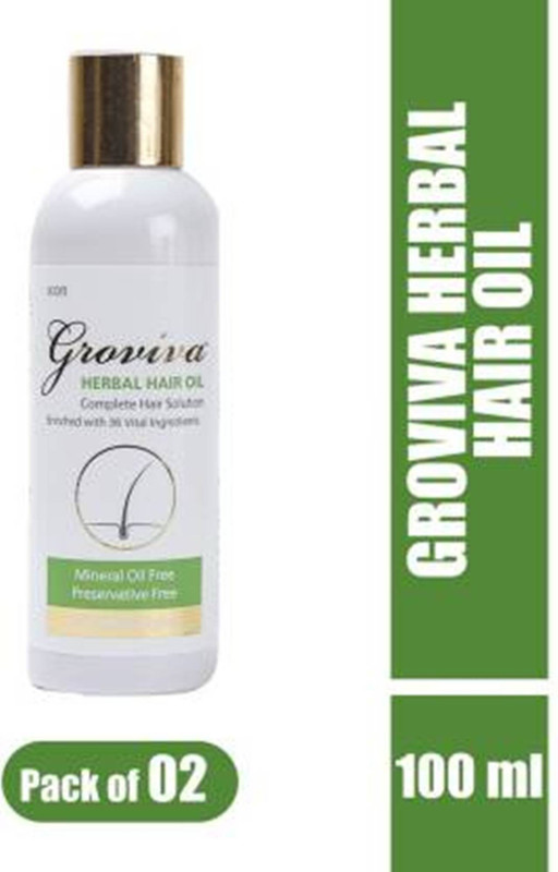groviva Herbal Hair Oil With Complete Hair Solution (pack of 2) Hair Oil(100 ml)
