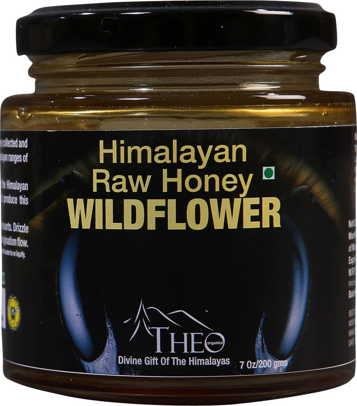 theo organics Himalayan Wildflower Raw Honey- Natural Pure Honey- 200gm(200 g)