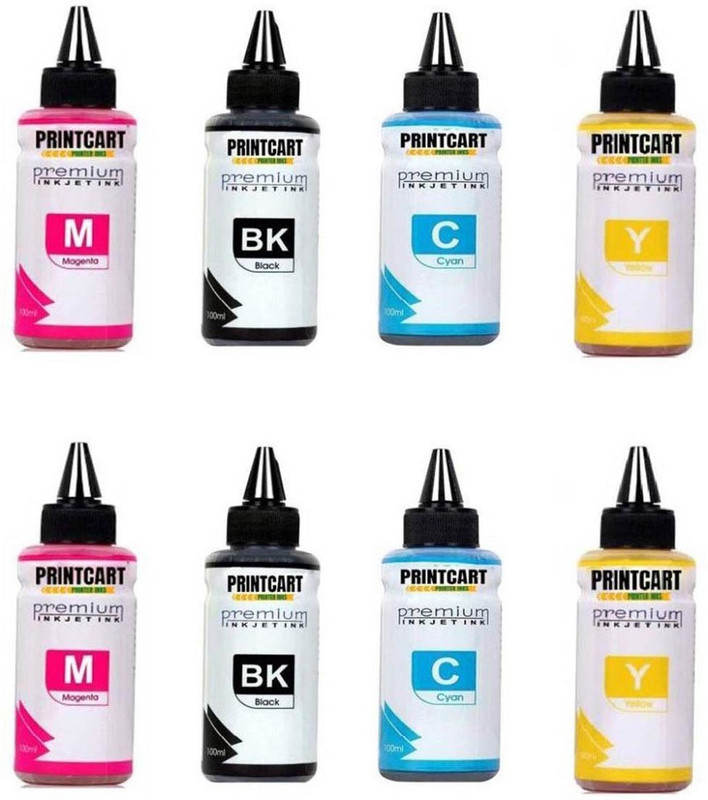 printcart Ink Compatible for HP Printer with Suction Tool for Cartridges HP 802, 678, 901,818, 21,22, 680, 27,703, 704, 803,685, 862, 920, 808, 960 Multi Color Ink Bottle(Black, Magenta, Cyan, Yellow)
