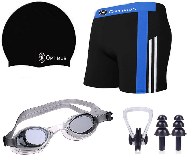 Optimus Junior Senior Swimming Combo Kit with Black Color Swimming Kit