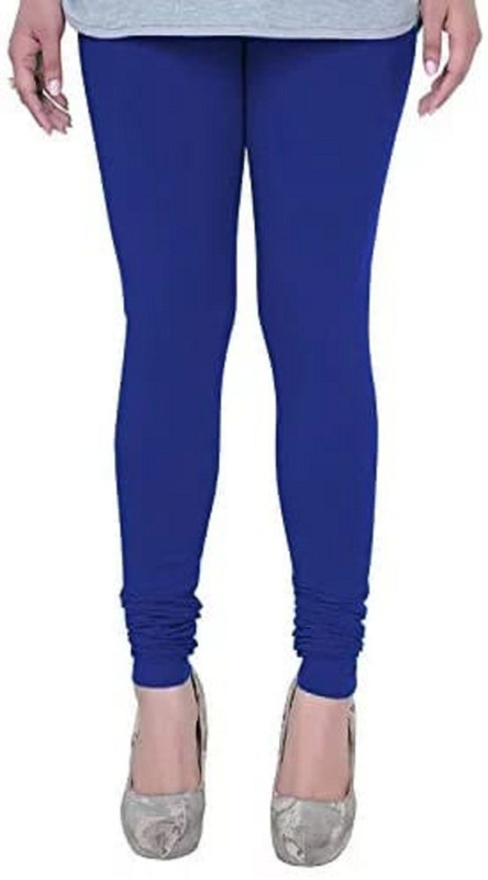 soni fab Churidar  Legging(Blue, Solid)
