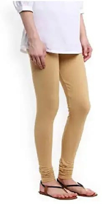 soni fab Churidar  Legging(Beige, Solid)