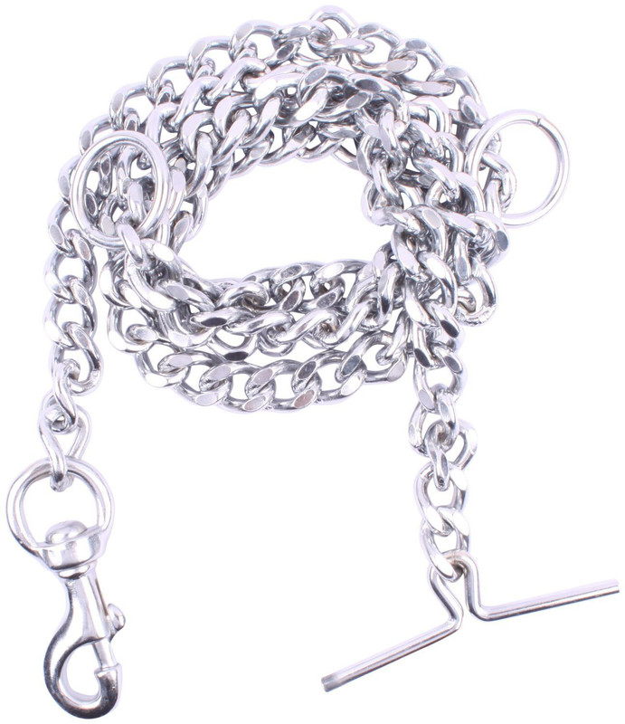 Hamza Enterprises 150 cm Dog Chain Leash(Silver)