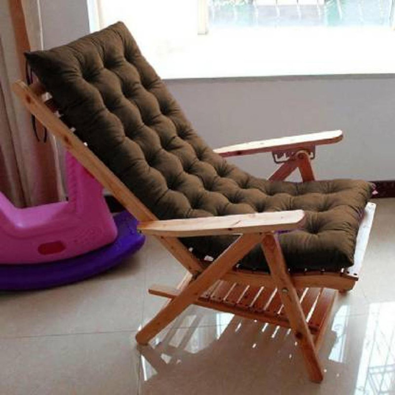 brij creations Microfibre Solid Chair Pad Pack of 1(Brown)