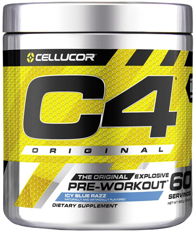 Cellucor C4 Original Pre-Workout 60 Serving (Icy Blue Razz) Weight Gainers/Mass Gainers(390 g, ICY BLUE RAZZ)