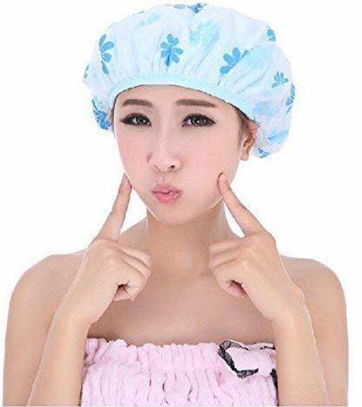 Futurekart Reusable Waterproof Elastic EVA Free Size Bathroom Shower Caps
