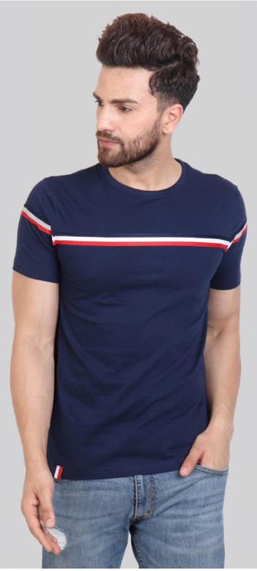 attitude start of fashion Solid Men Round Neck White T-Shirt