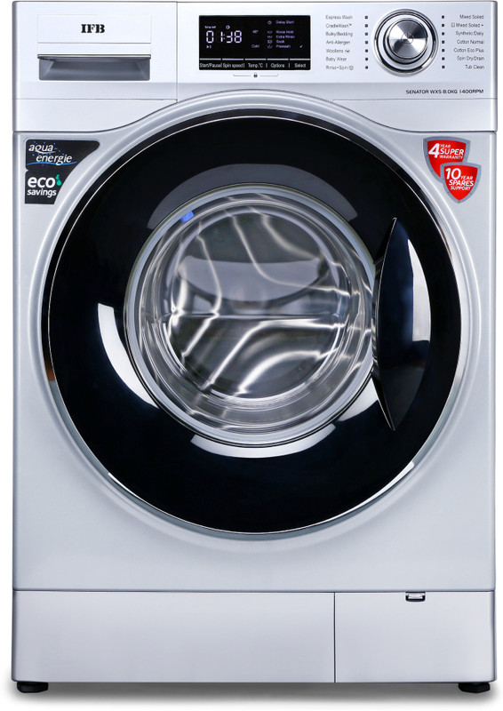 IFB 8 kg Unbalance correction, self-diagnosis Fully Automatic Front Load with In-built...