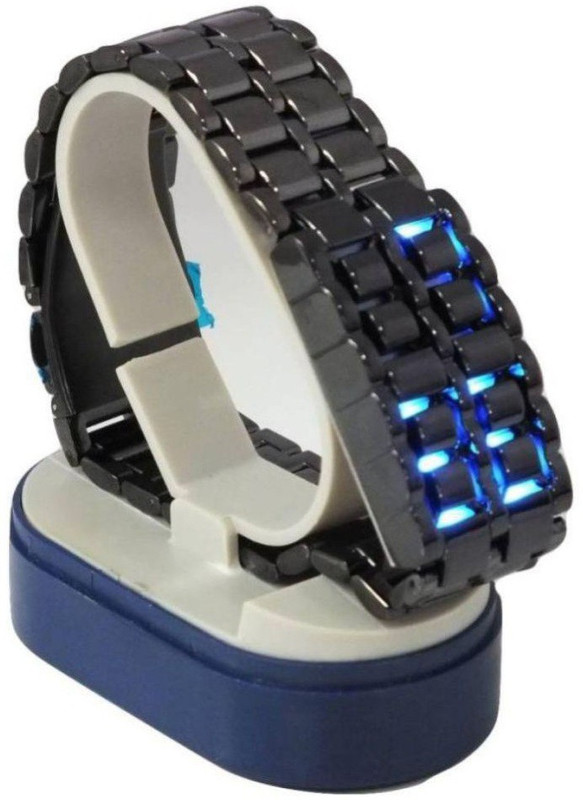 newmen Blue... Lait.. Metal... L.E.D....Men...&...Boys....Super ...Watch........... Analog Watch  - For Men