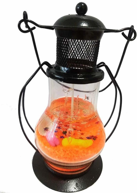 eweft Decorative Lantern Gel Candle for Home Decor (1 Pcs) Candle(Orange, Pack of 1)