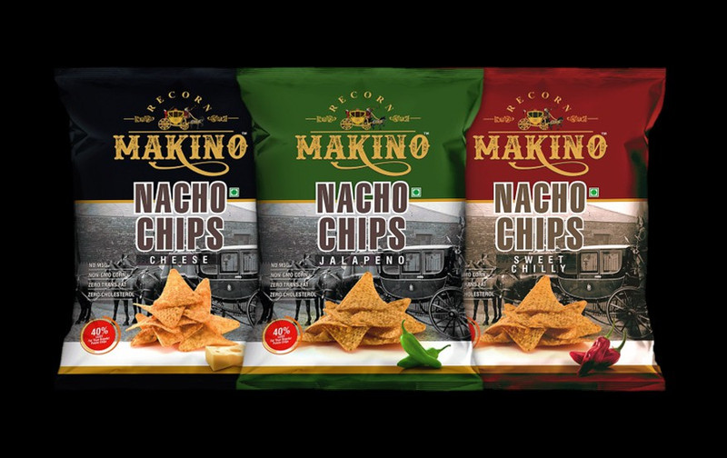 MAKINO NACHOS(Cheese, Jalapeno, Sweet Chilly)(150 g x 3) Nachos(3 x 150 g)