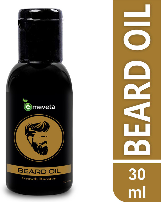 emeveta Beard Growth booster oil for Longer anad Thicker Beard and Moustache for men Hair Oil(30 ml)
