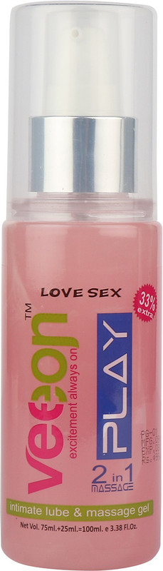 veeon Water Based 2-In-1 Lube and Massage Gel Lubricant(100 ml)