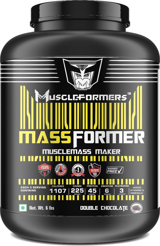 muscleformers Massformer Mass Gainer/ Weight Gainer 6lb Weight Gainers/Mass Gainers(2.7 kg, DOUBLE CHOCOLATE)